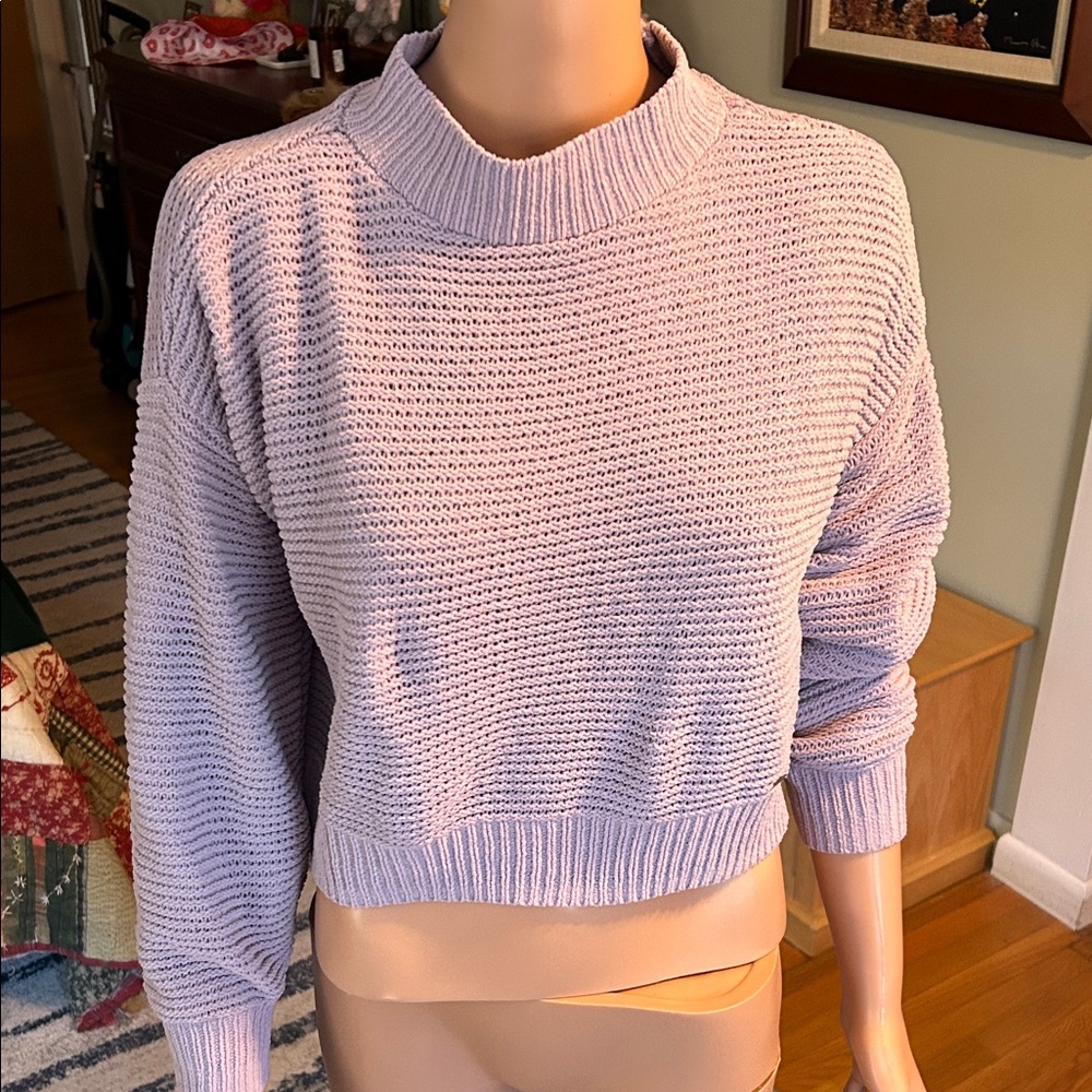 Hollister Lavender Knit Sweater